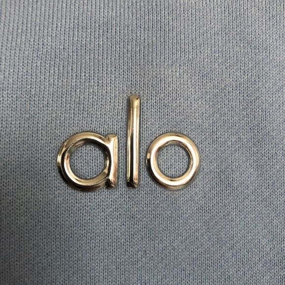 Alo Yoga Accolade Hoodie Seashell Blue XS - Picture 8 of 10